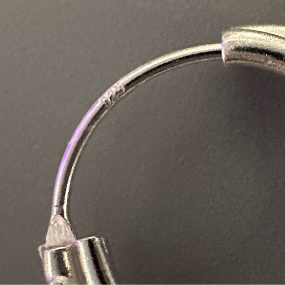 Sterling Silver Twist Hoop Earrings 12mm - Picture 14 of 14